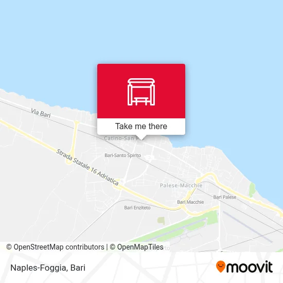 Naples-Foggia map