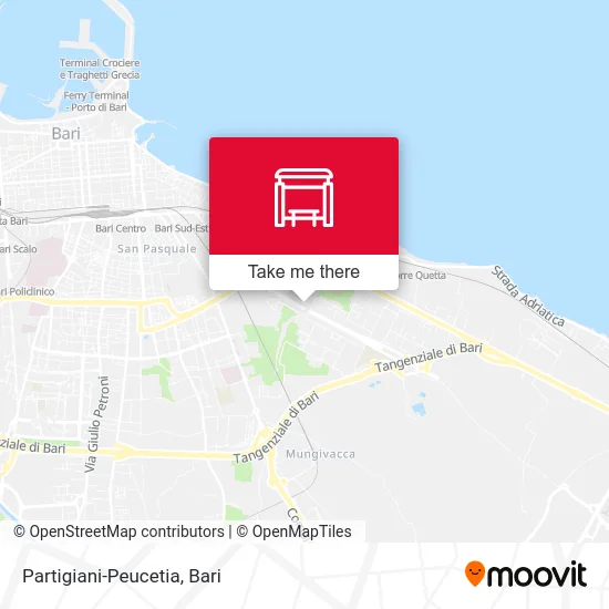 Partisans-Peucetia map