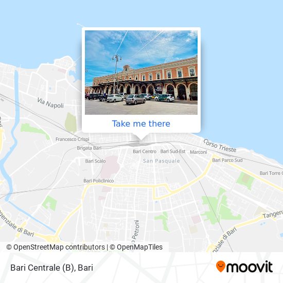 Bari Centrale map