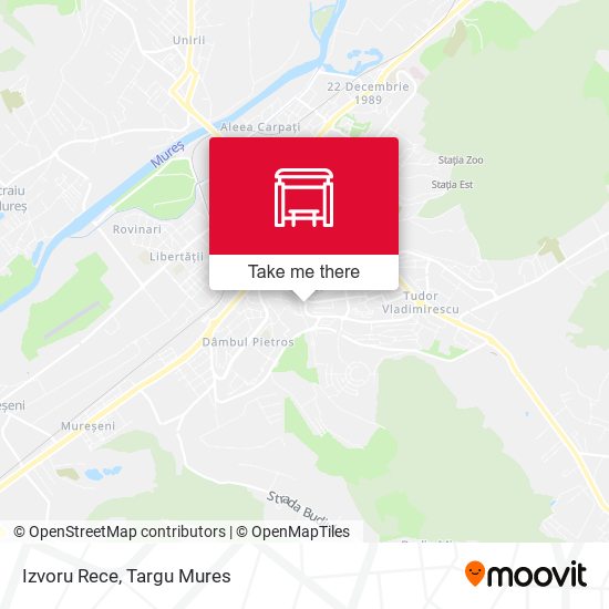 Izvoru Rece map