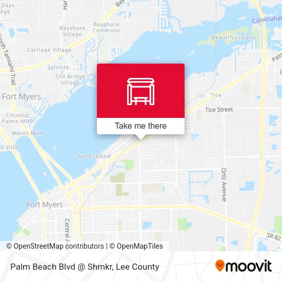 Mapa de Palm Beach Blvd @ Shmkr