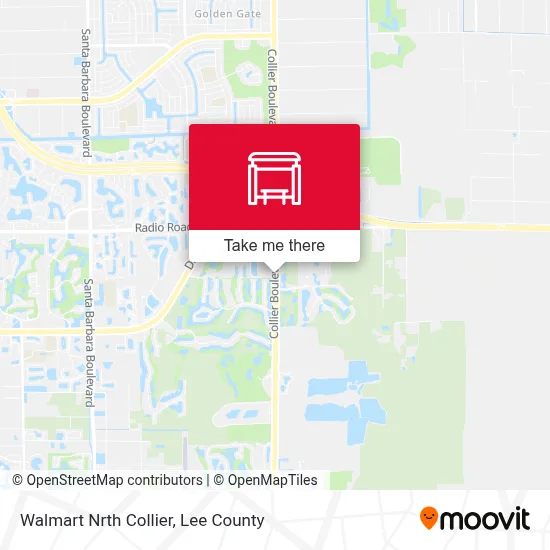 Walmart Nrth Collier map