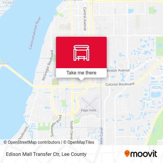 Edison Mall Transfer Ctr map