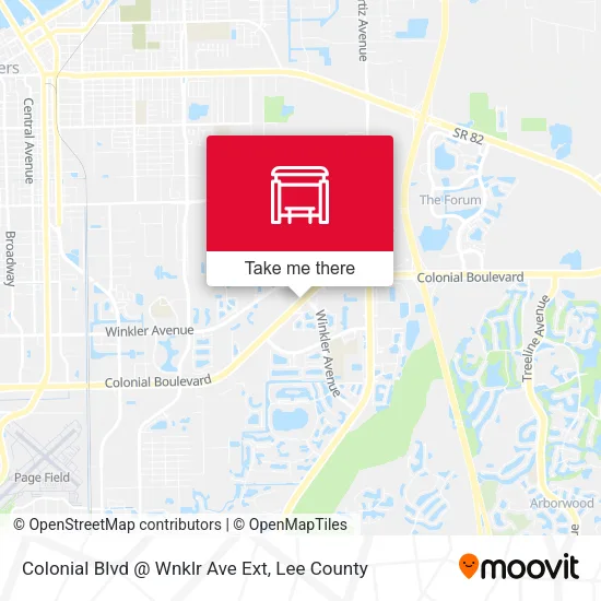 Mapa de Colonial Blvd @ Wnklr Ave Ext