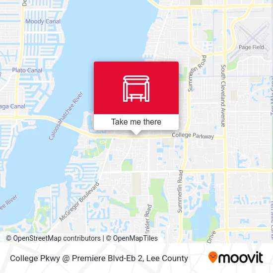 Mapa de College Pkwy @ Premiere Blvd-Eb 2
