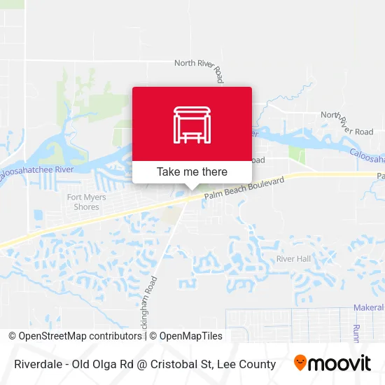 Mapa de Riverdale - Old Olga Rd @ Cristobal St