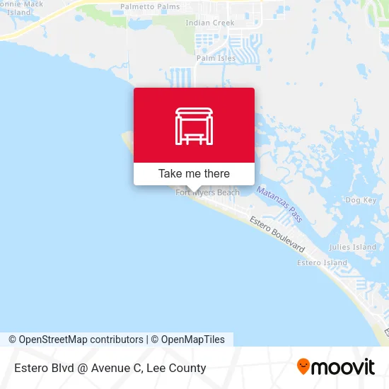 Mapa de Estero Blvd @ Avenue C