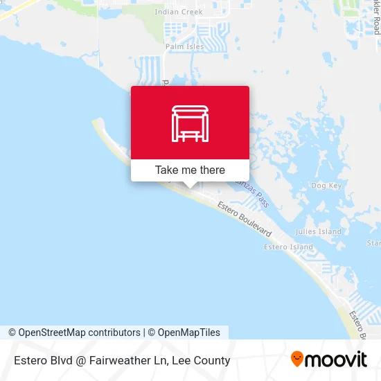 Mapa de Estero Blvd @ Fairweather Ln