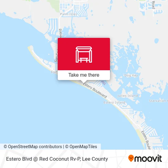 Estero Blvd @ Red Coconut Rv-P map