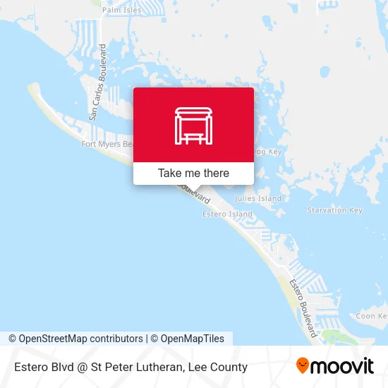 Mapa de Estero Blvd @ St Peter Lutheran