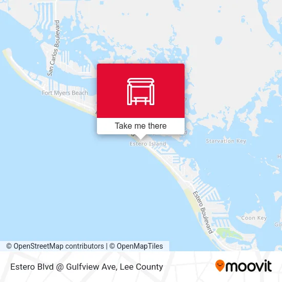 Mapa de Estero Blvd @ Gulfview Ave