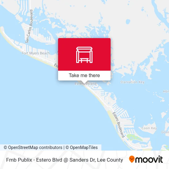 Mapa de Fmb Publix - Estero Blvd @ Sanders Dr