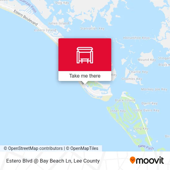 Mapa de Estero Blvd @ Bay Beach Ln