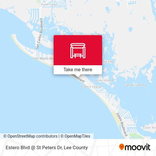 Mapa de Estero Blvd @ St Peters Dr