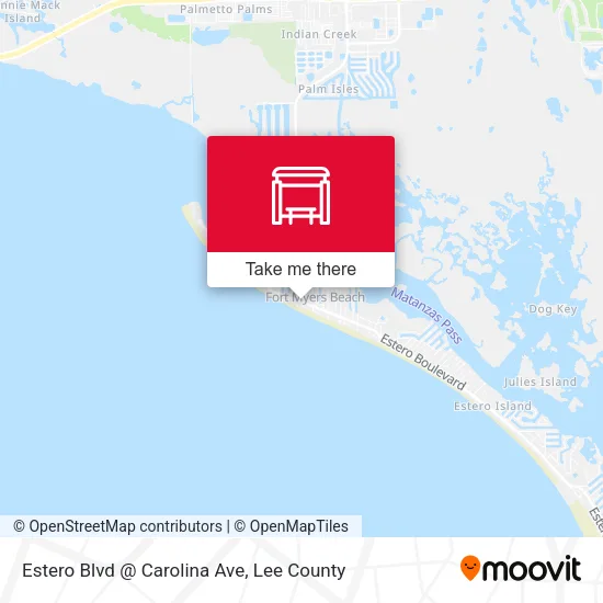Mapa de Estero Blvd @ Carolina Ave