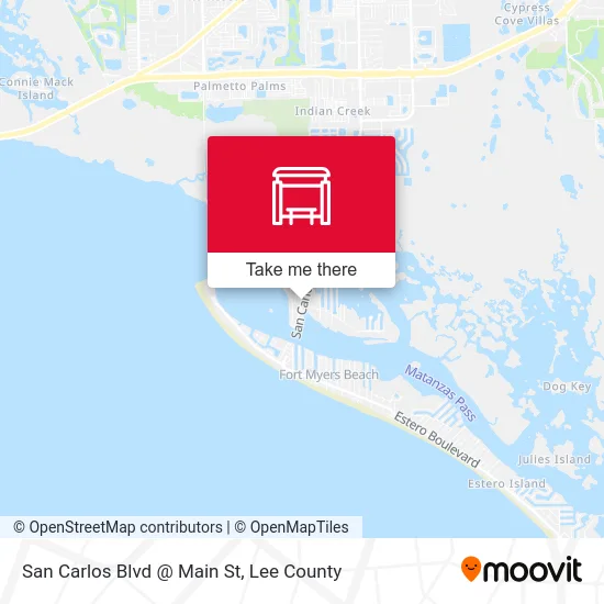 Mapa de San Carlos Blvd @ Main St