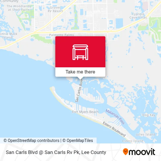 San Carls Blvd @ San Carls Rv Pk map