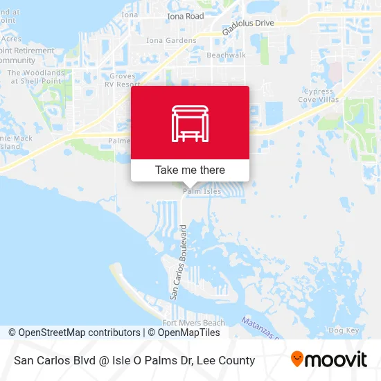 San Carlos Blvd @ Isle O Palms Dr map