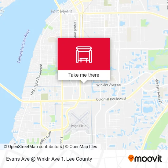 Mapa de Evans Ave @ Wnklr Ave 1