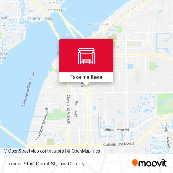 Mapa de Fowler St @ Canal St