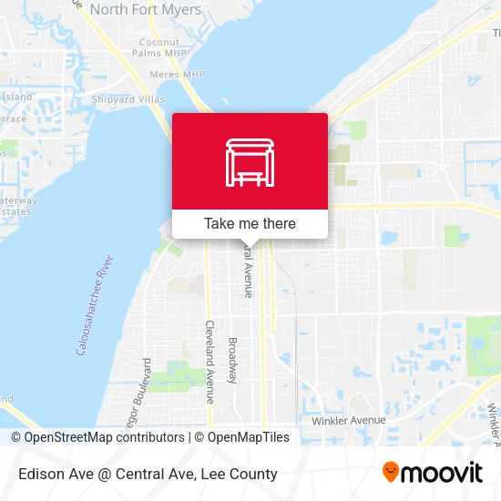 Mapa de Edison Ave @ Central Ave