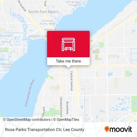 Rosa Parks Transportation Ctr map