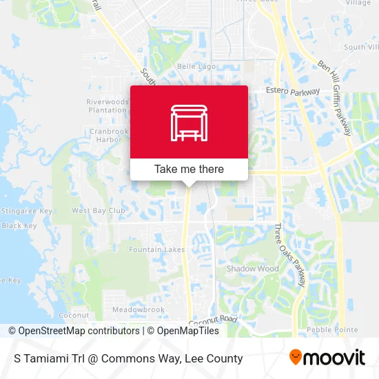 Mapa de S Tamiami Trl @ Commons Way