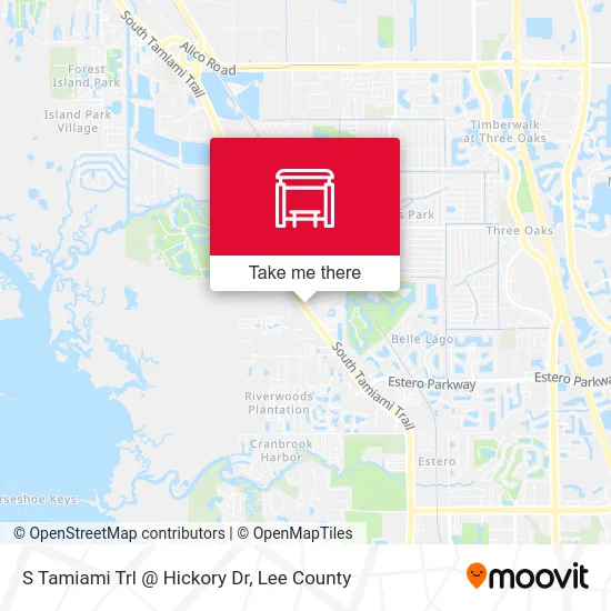 Mapa de S Tamiami Trl @ Hickory Dr