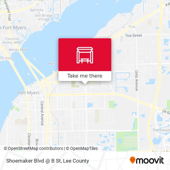 Mapa de Shoemaker Blvd @ B St