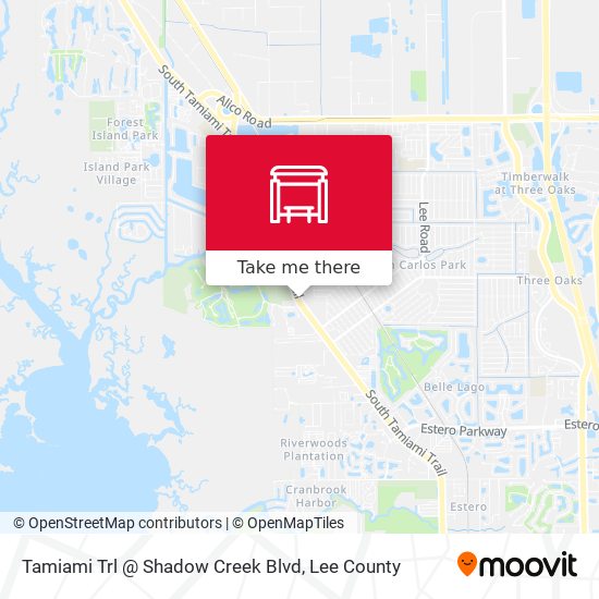 Mapa de Tamiami Trl @ Shadow Creek Blvd