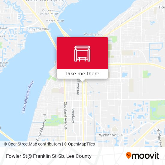 Fowler St@ Franklin St-Sb map