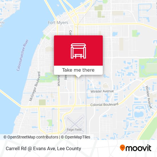 Carrell Rd @ Evans Ave map