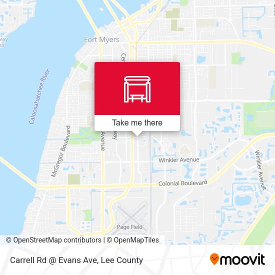 Mapa de Carrell Rd @ Evans Ave