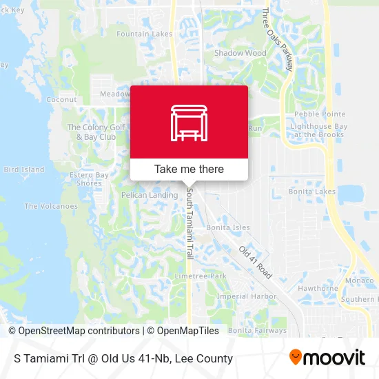 S Tamiami Trl @ Old Us 41-Nb map