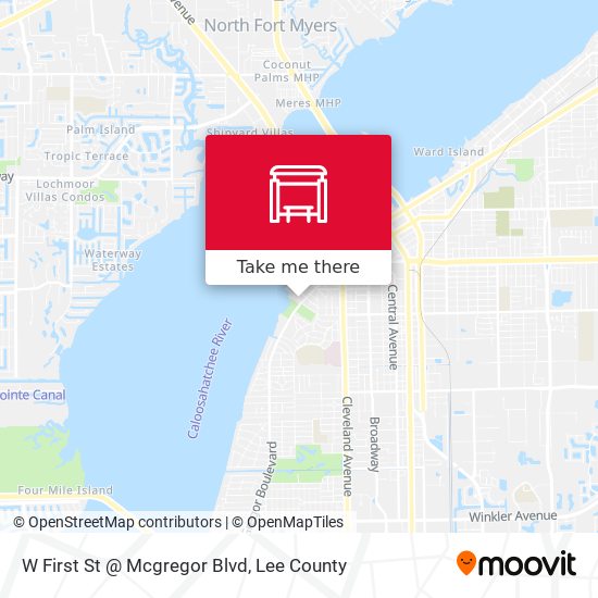 W First St @ Mcgregor Blvd map