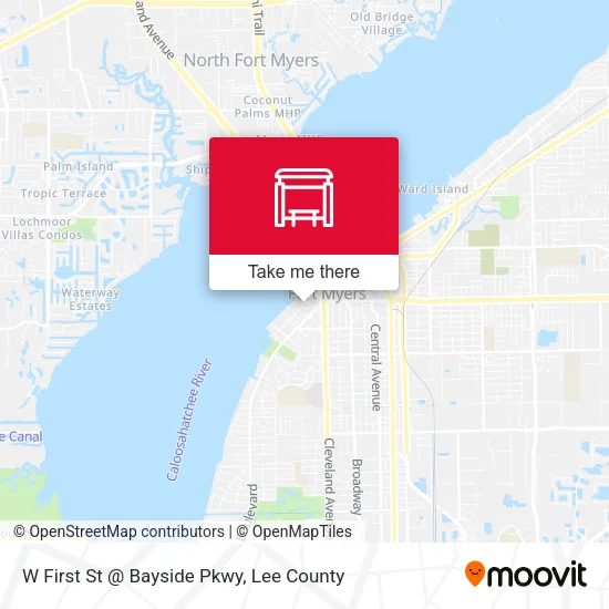 Mapa de W First St @ Bayside Pkwy