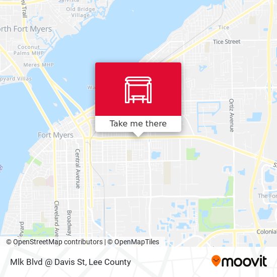 Mapa de Mlk Blvd @ Davis St