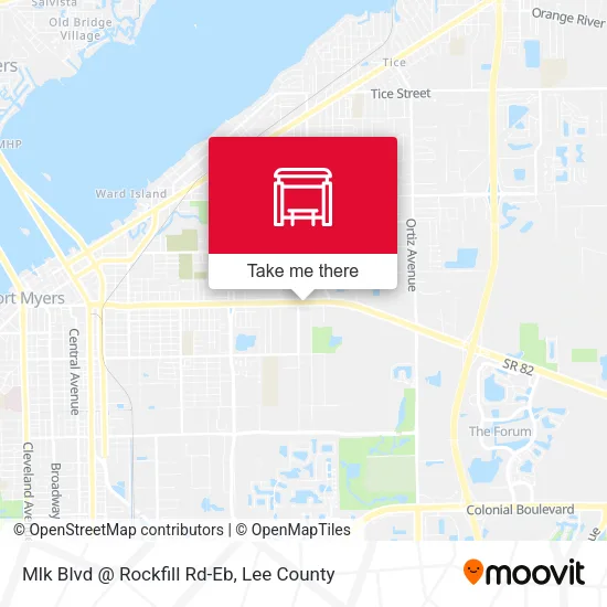 Mapa de Mlk Blvd @ Rockfill Rd-Eb