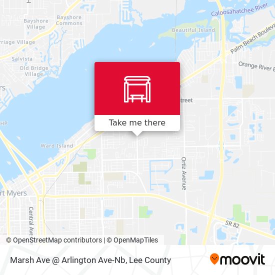 Marsh Ave @ Arlington Ave-Nb map