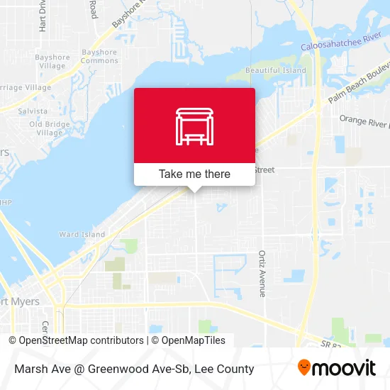 Mapa de Marsh Ave @ Greenwood Ave-Sb
