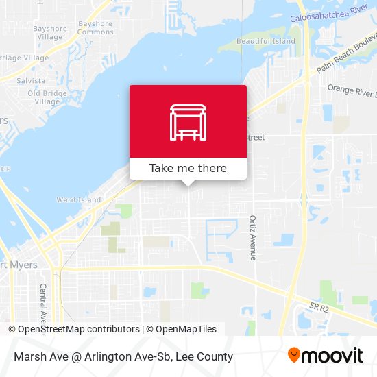 Marsh Ave @ Arlington Ave-Sb map
