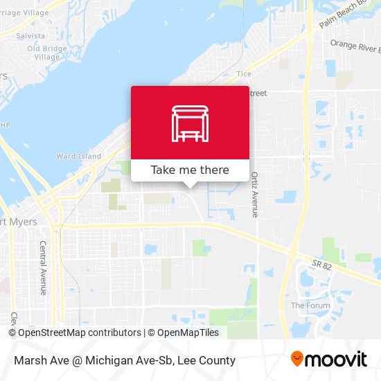 Mapa de Marsh Ave @ Michigan Ave-Sb