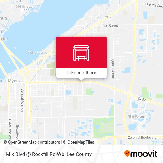 Mapa de Mlk Blvd @ Rockfill Rd-Wb