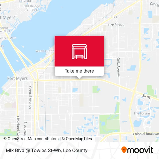 Mapa de Mlk Blvd @ Towles St-Wb