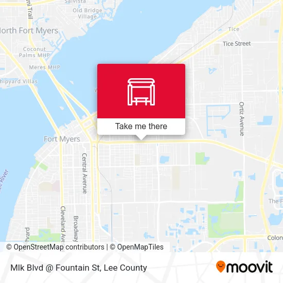 Mapa de Mlk Blvd @ Fountain St