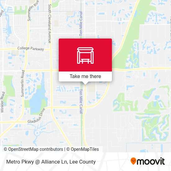 Mapa de Metro Pkwy @ Alliance Ln