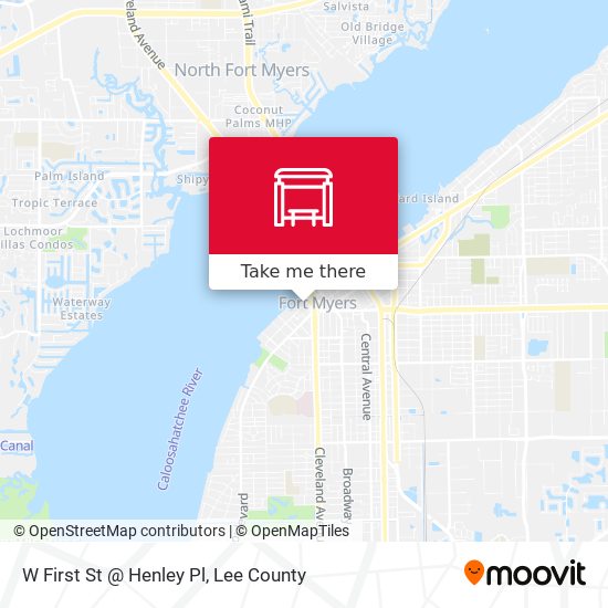 W First St @ Henley Pl map