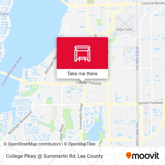 Mapa de College Pkwy @ Summerlin Rd