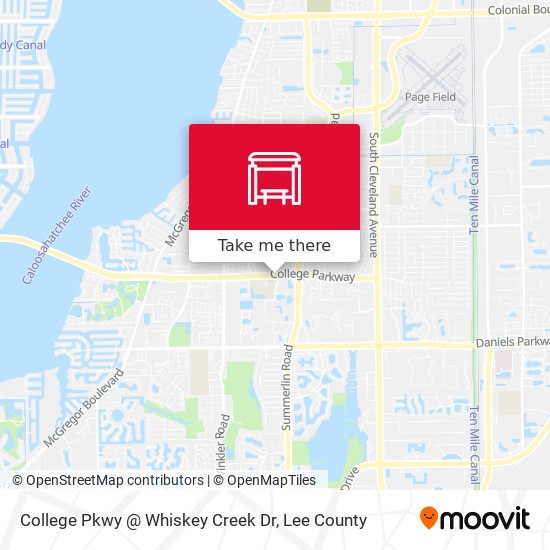 College Pkwy @ Whiskey Creek Dr map