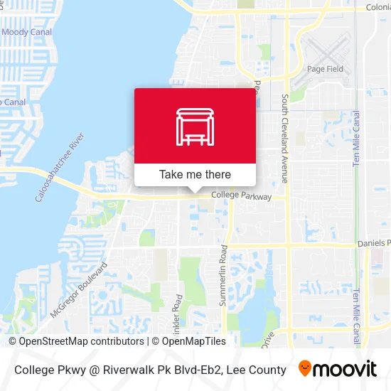 Mapa de College Pkwy @ Riverwalk Pk Blvd-Eb2